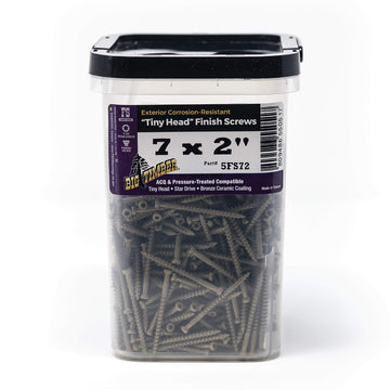 Big Timber 5FS72#7 by 2-inch T-10-drive bit Tiny Finish Head Screws-Exterior,(950 per Box)